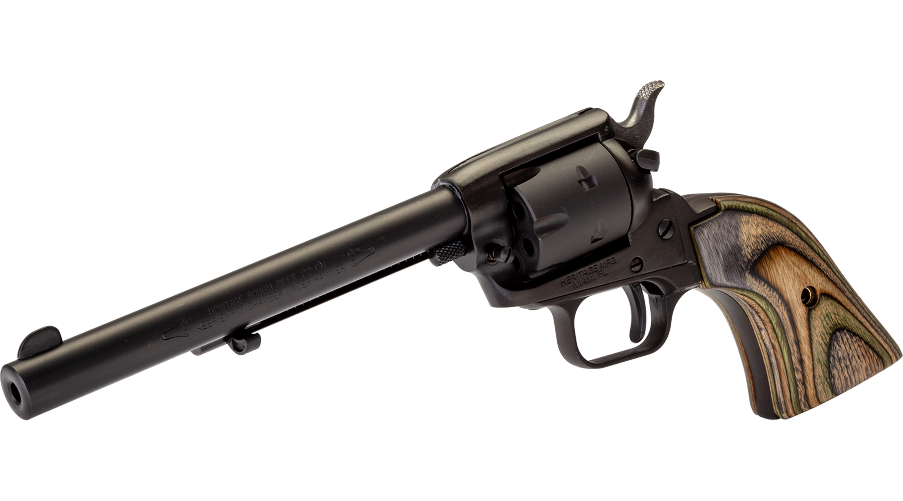 6.5" Rough Rider® .22 LR / .22 WMR Black Satin Camo Laminate