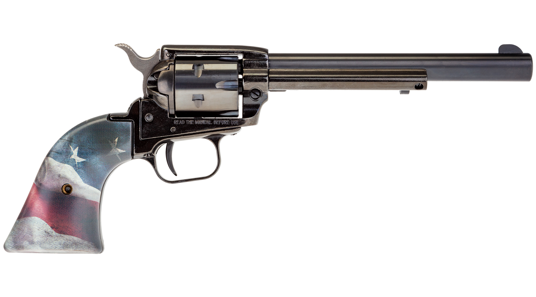 6.5" Rough Rider® .22 LR Black Standard USA Flag 02