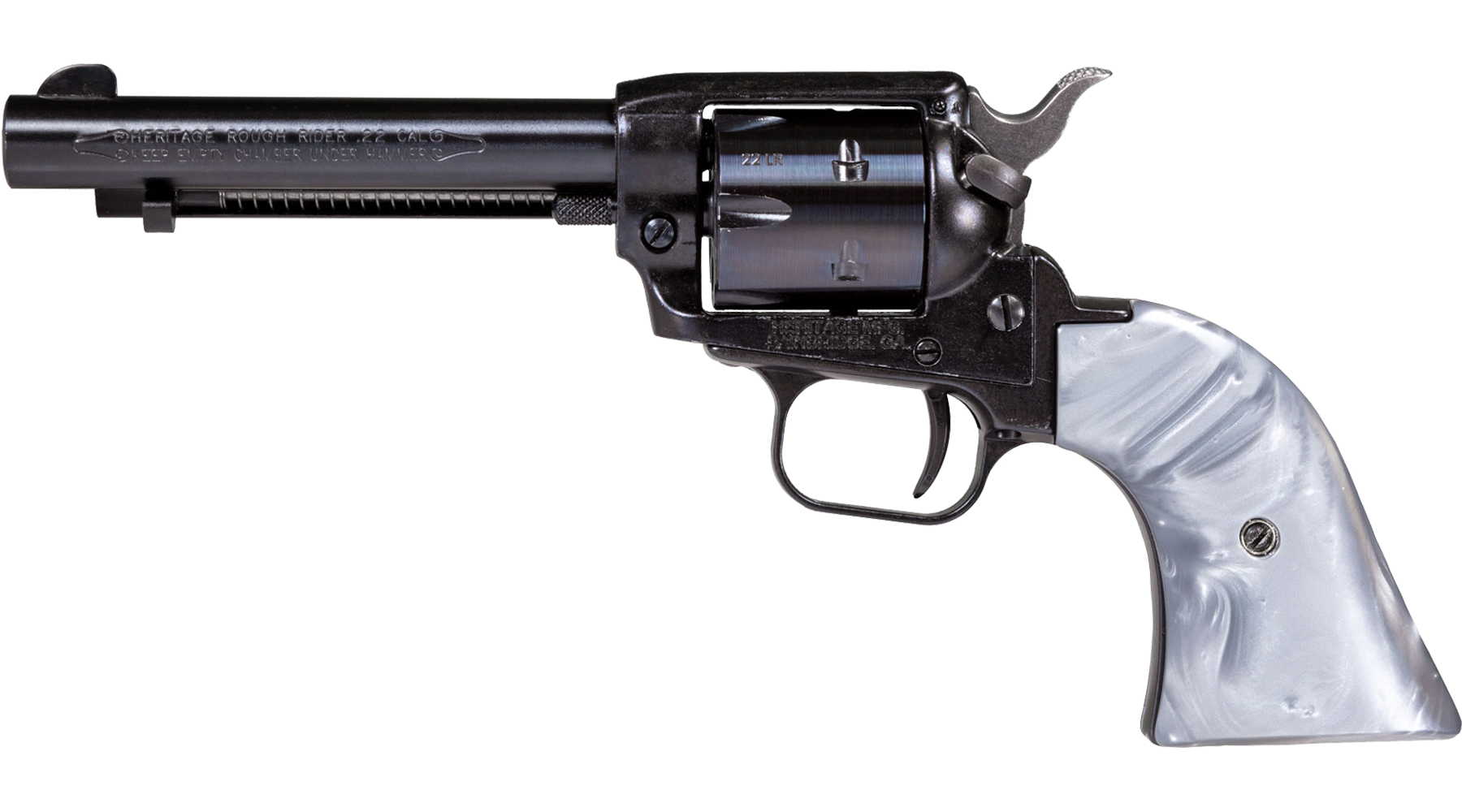 4.75" Rough Rider® .22 LR Black Standard Altamont® Gray Pearl