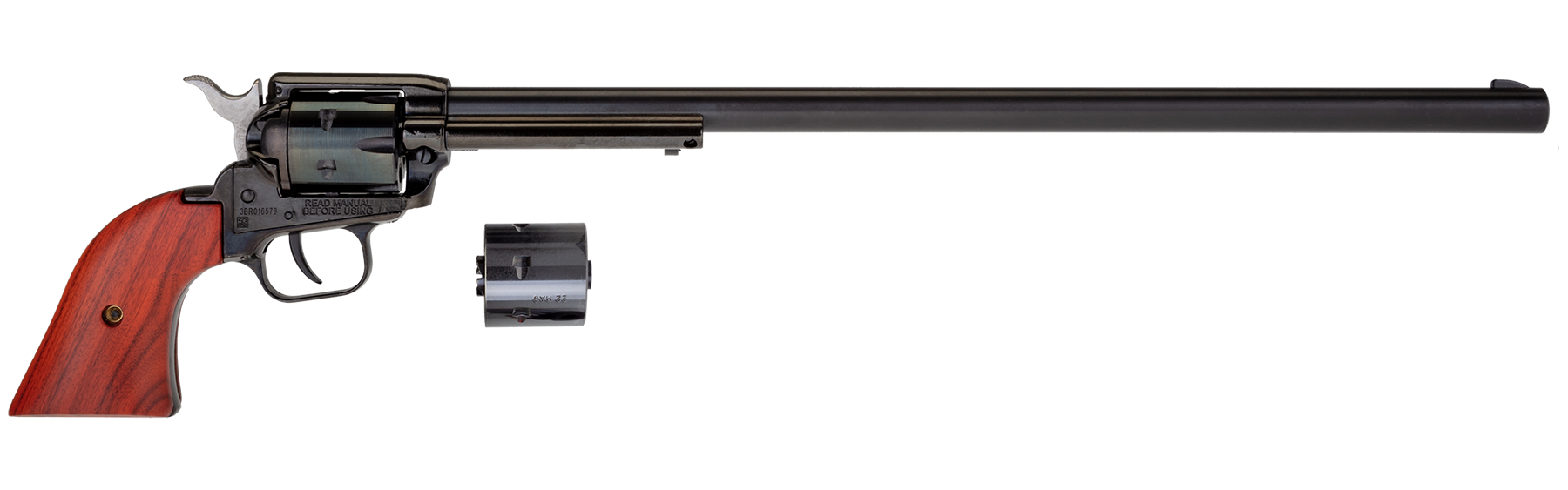16″ Rough Rider® .22 LR / 22 WMR Black 6 Rounds Cocobolo Grips