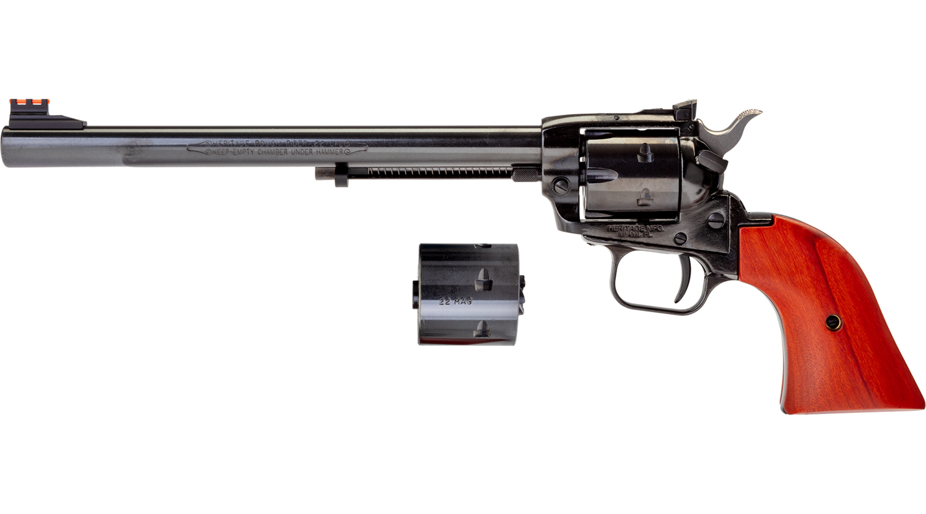 9" Rough Rider® .22 LR / .22 WMR Black Standard Cocobolo Adjustable Sights