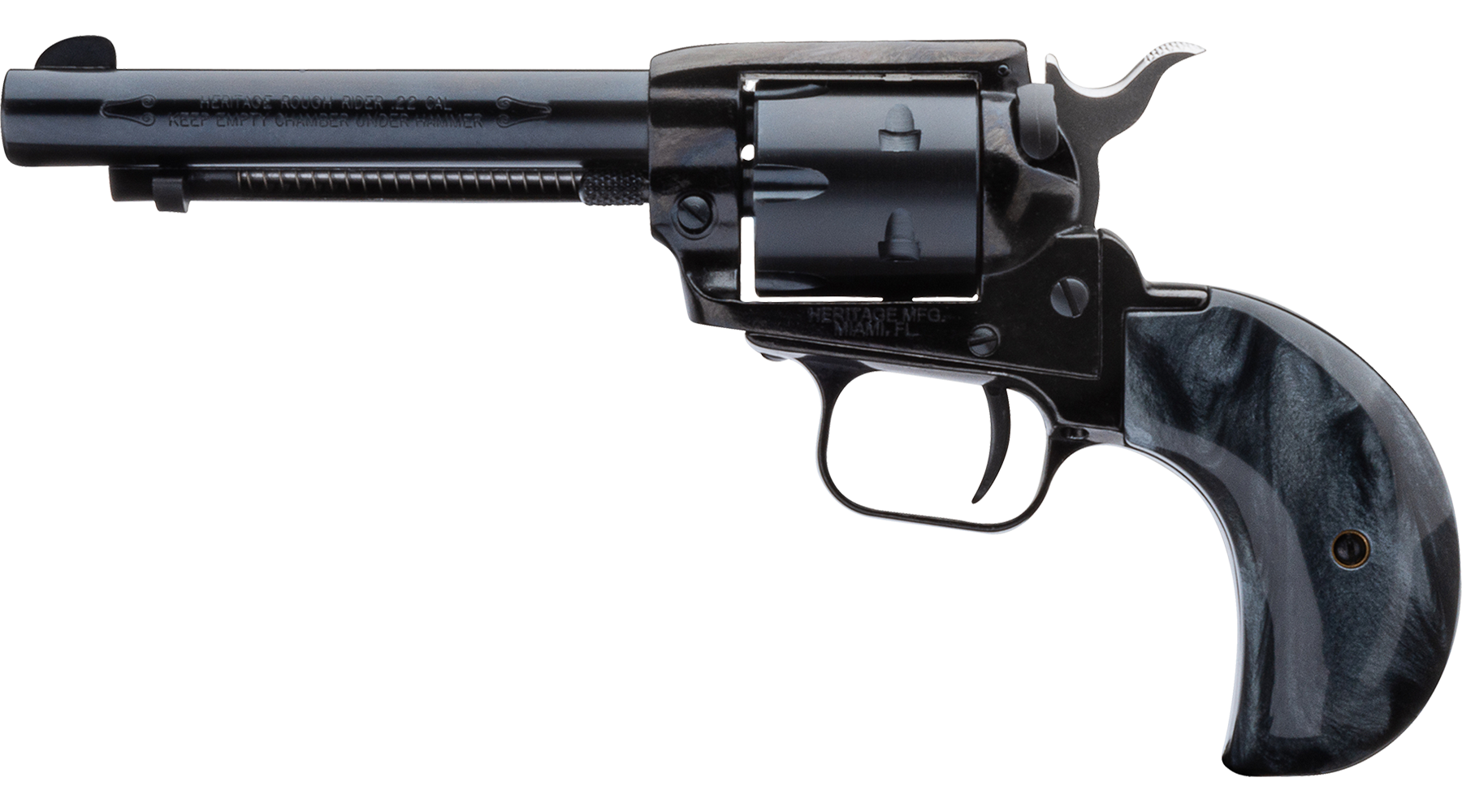 4.75" Rough Rider® .22 LR / .22 WMR Black Standard Black Pearl