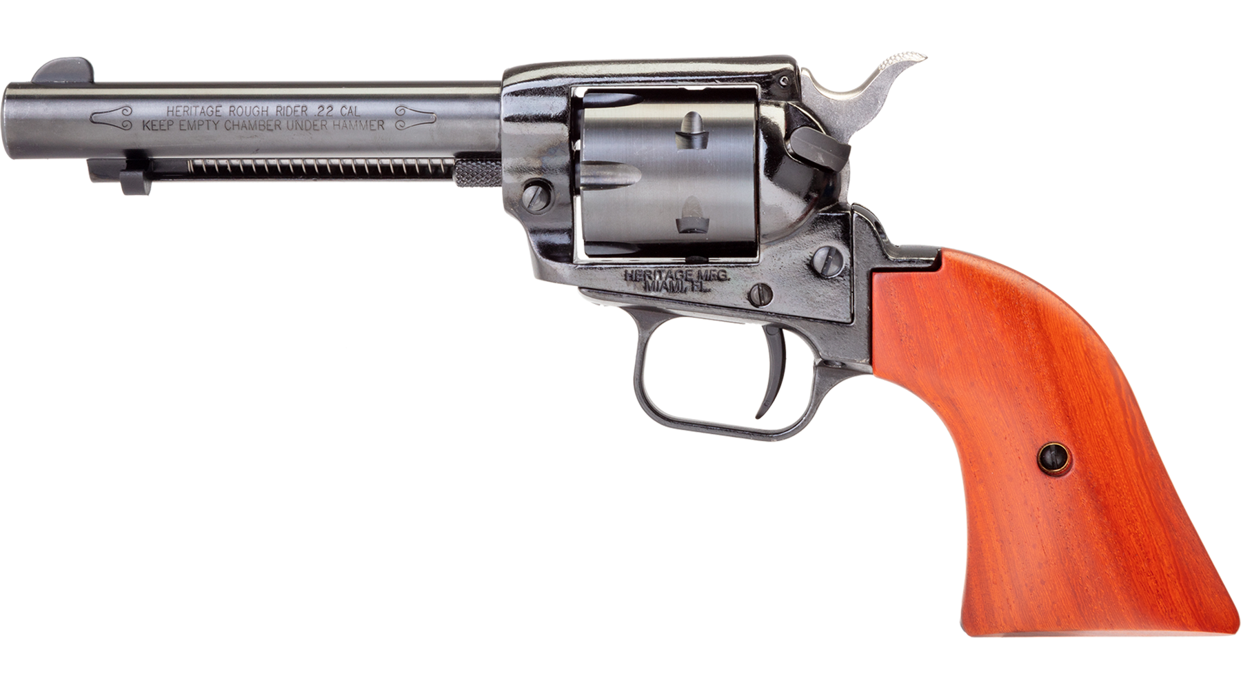 4.75" Rough Rider® .22 LR / .22 WMR Black Standard Cocobolo