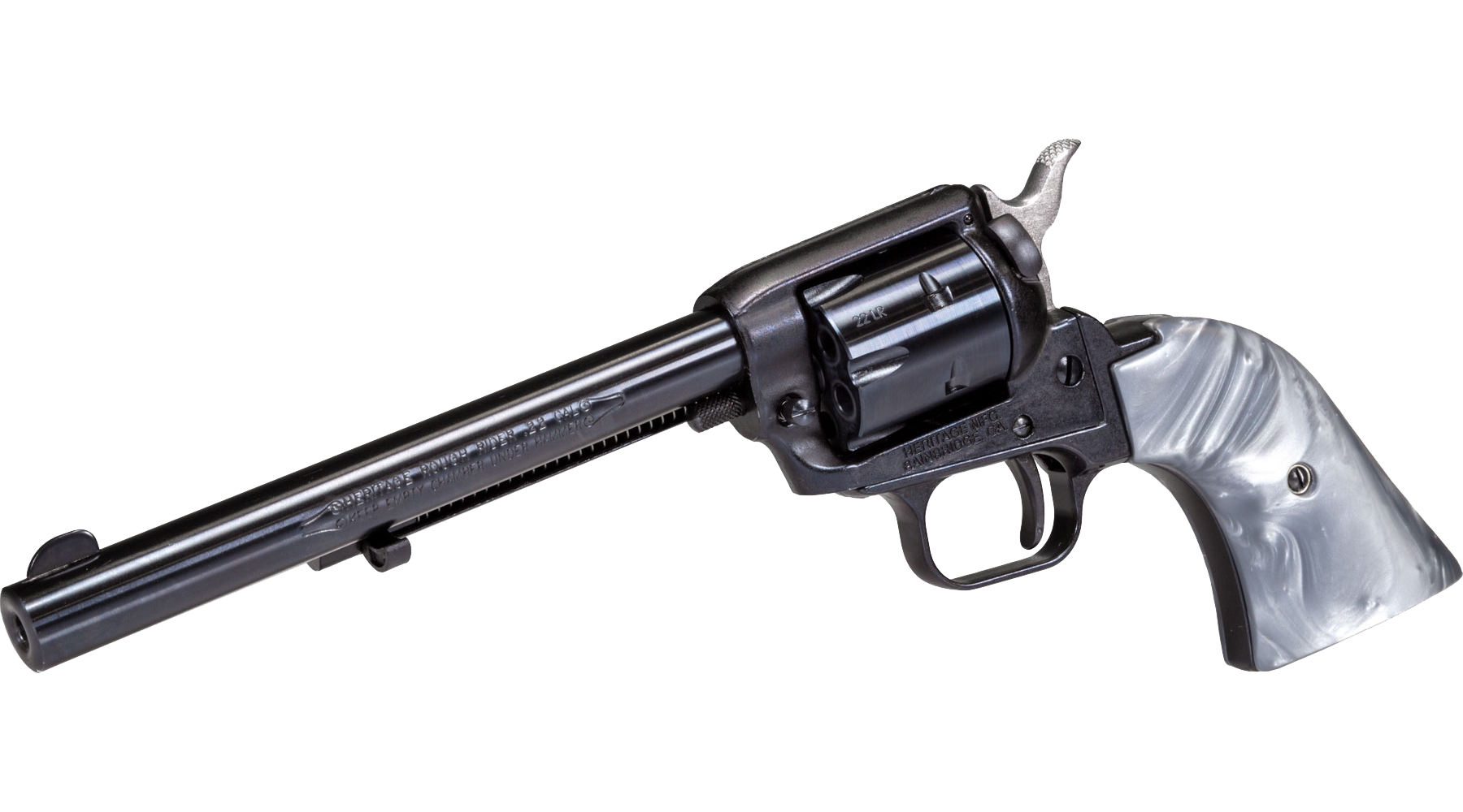 6.5" Rough Rider® .22 LR Black Standard Altamont® Gray Pearl