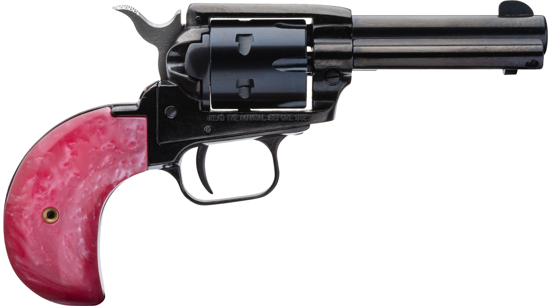 3.5" Rough Rider® .22 LR / .22 WMR Black Standard Pink Pearl