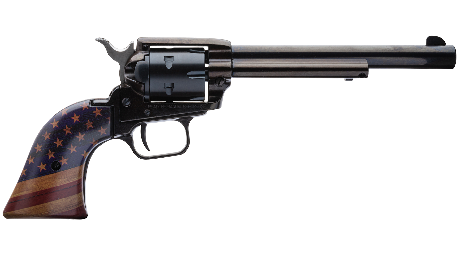 6.5" Rough Rider® .22 LR Black Standard Gold USA Flag