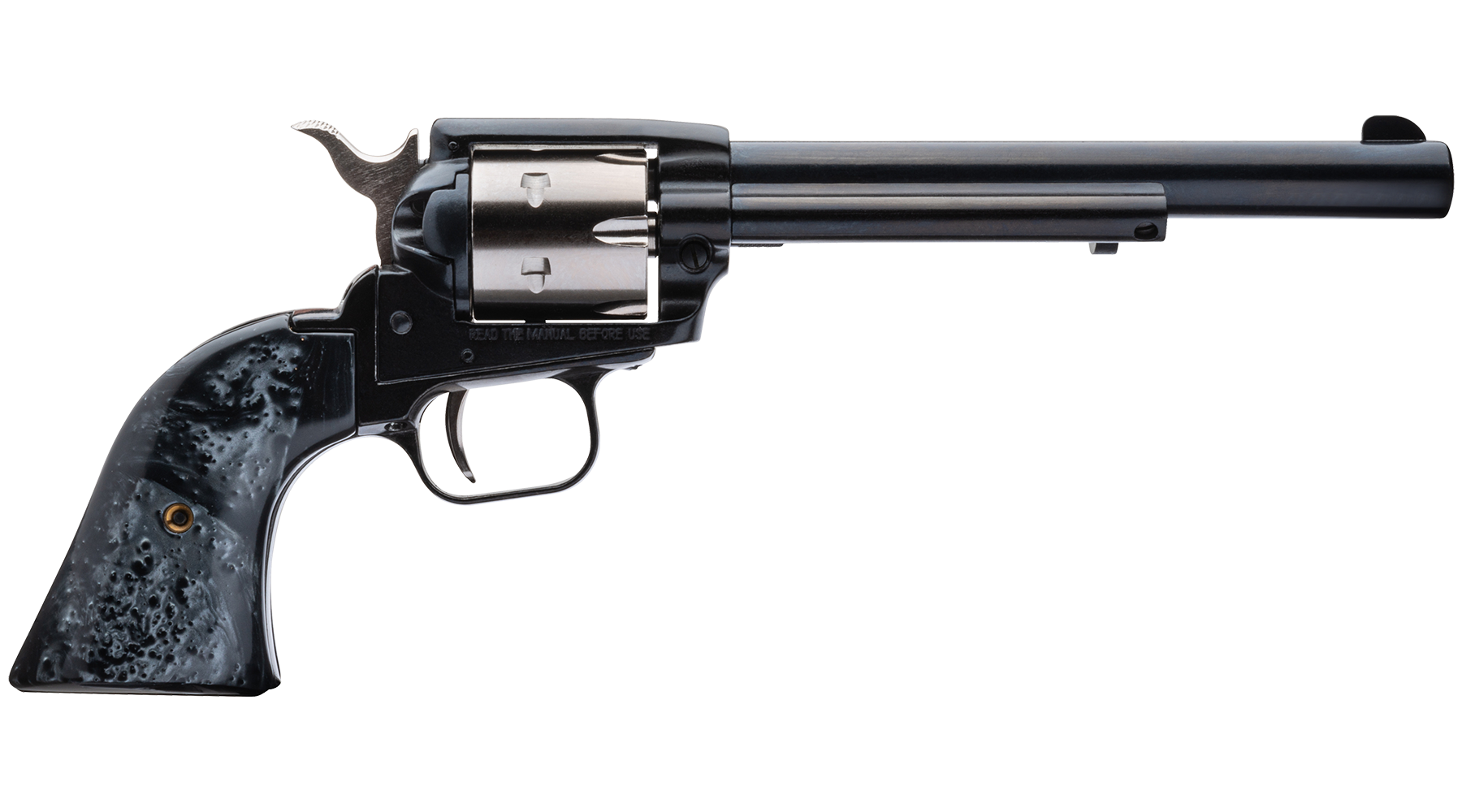 6.5" Rough Rider® .22 LR Two-Tone Black Pearl