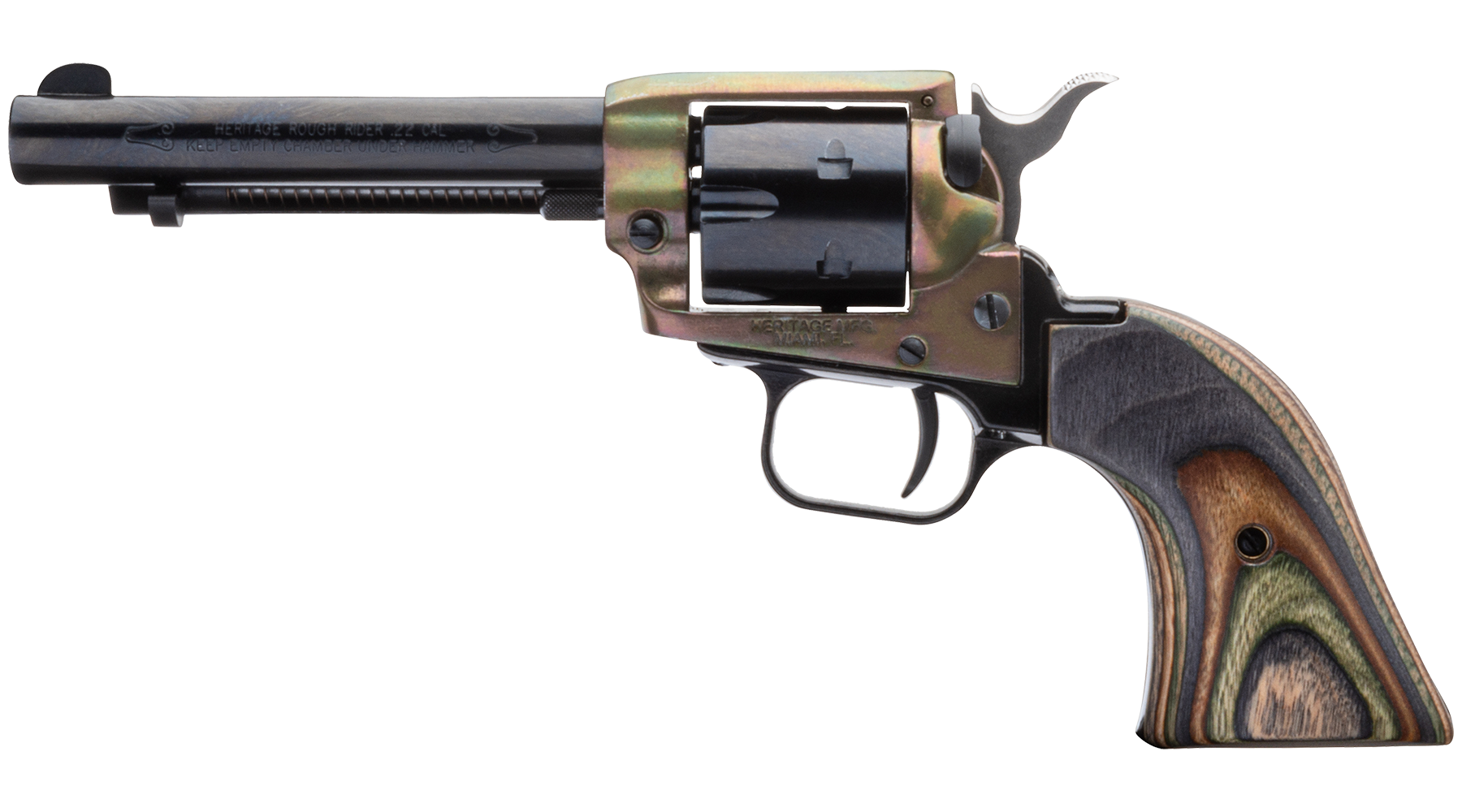 4.75" Rough Rider® .22 LR Simulated Case Hardened Camo Laminate