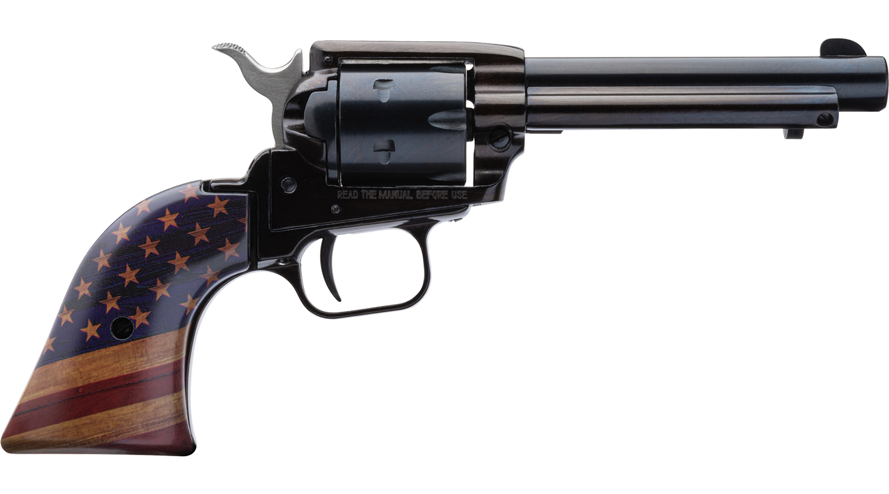 4.75" Rough Rider® .22 LR Black Standard Gold USA Flag