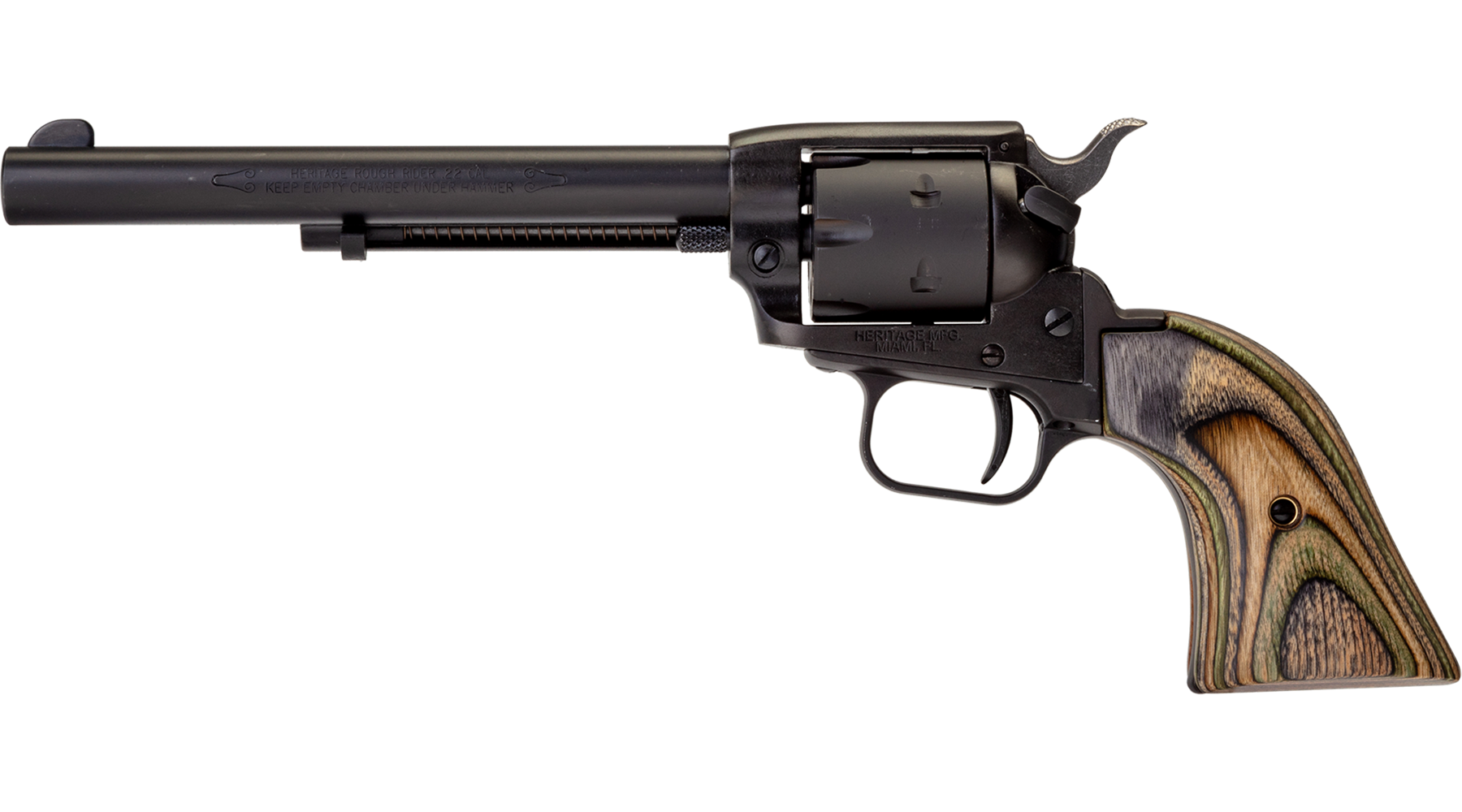 6.5" Rough Rider® .22 LR / .22 WMR Black Satin Camo Laminate