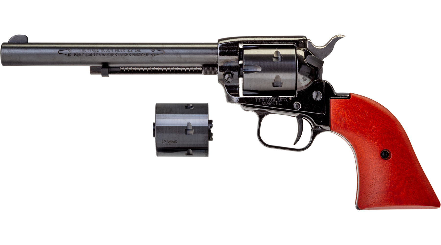 6.5" Rough Rider® .22 LR / .22 WMR Black Standard Cocobolo