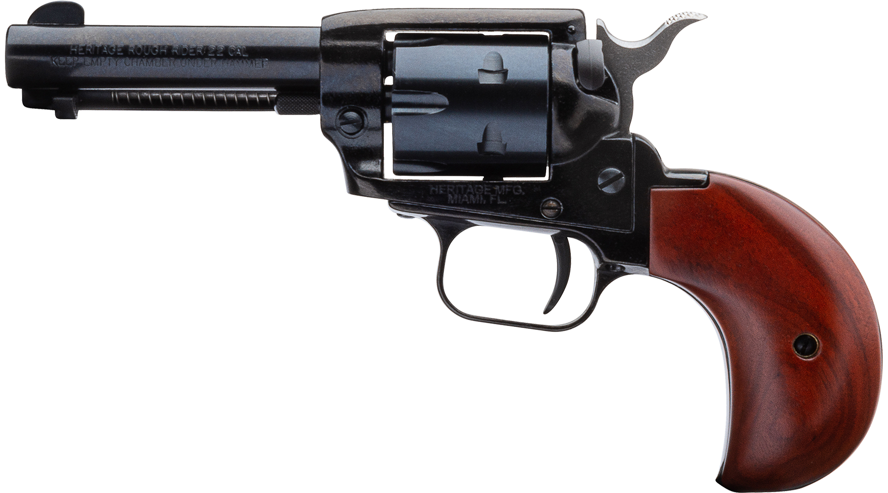 3.5" Rough Rider® .22 LR / .22 WMR Black Standard Cocobolo