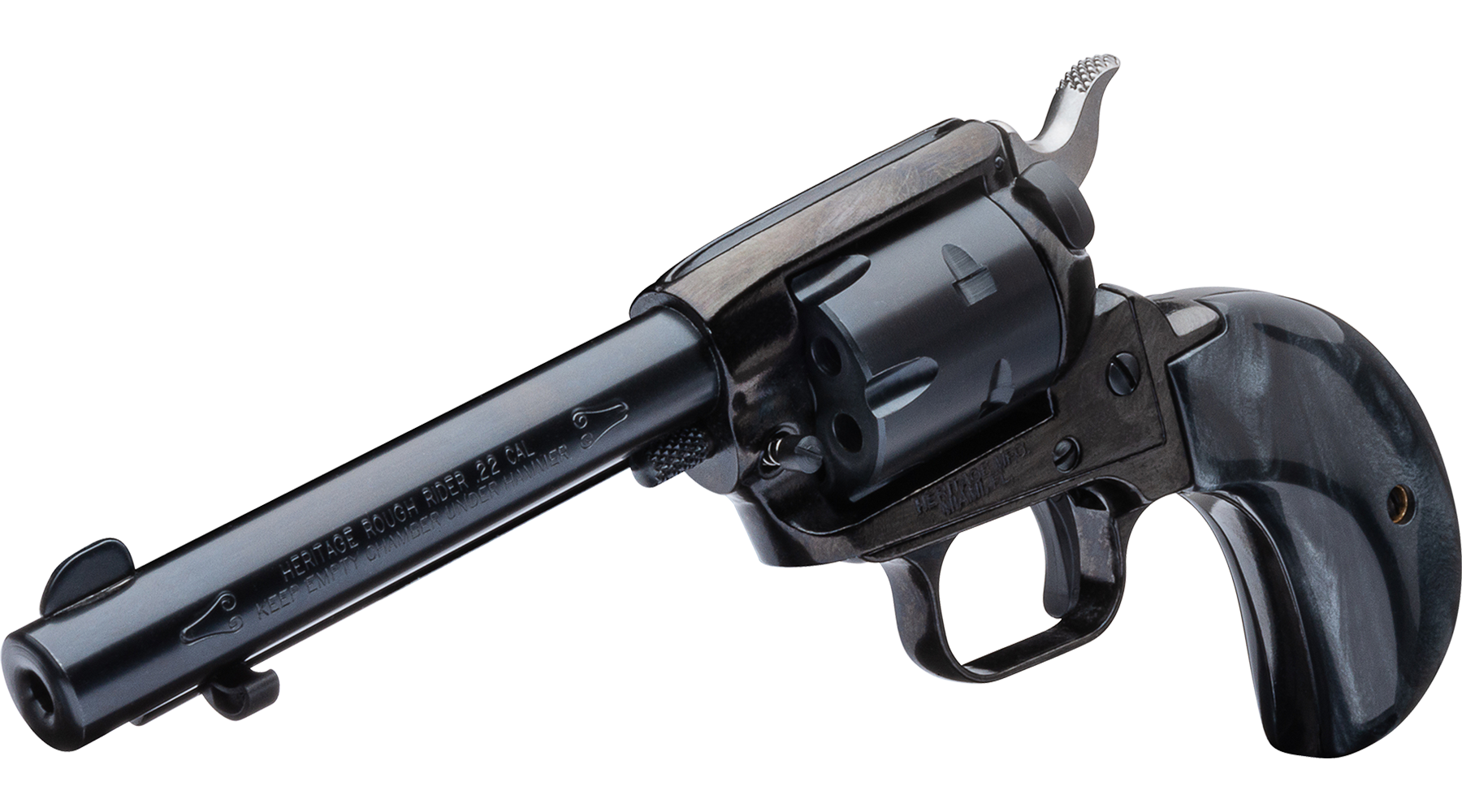 4.75" Rough Rider® .22 LR / .22 WMR Black Standard Black Pearl
