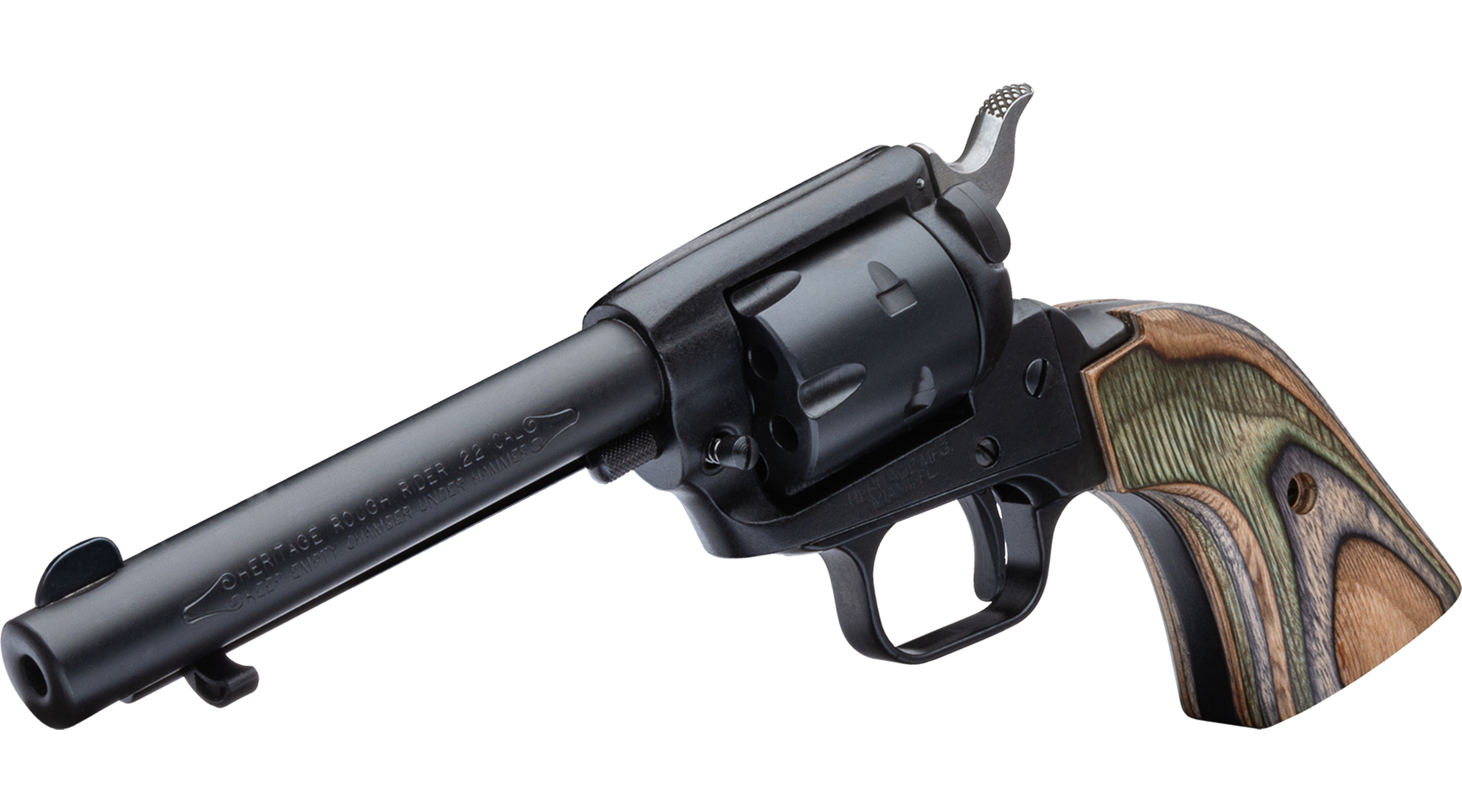 4.75" Rough Rider® .22 LR / .22 WMR Black Satin Camo Laminate