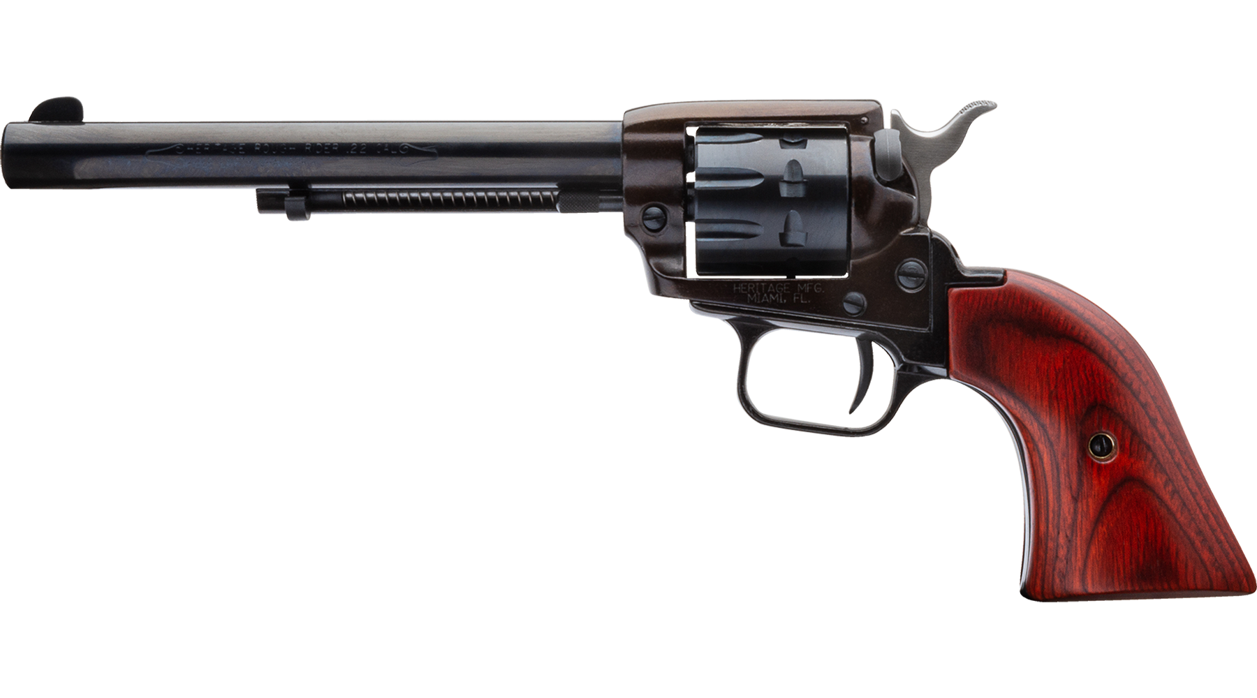 6.5" Rough Rider® .22 LR / .22 WMR Black Standard Cocobolo 9 shot
